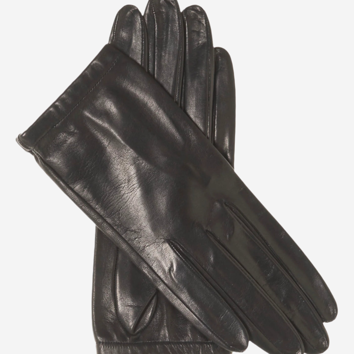 CU4601 (black) - Women's Unlined Italian Fashion Leather Gloves With Short Wrist- Leather Gloves Online - Luxury Leather Gloves - 1