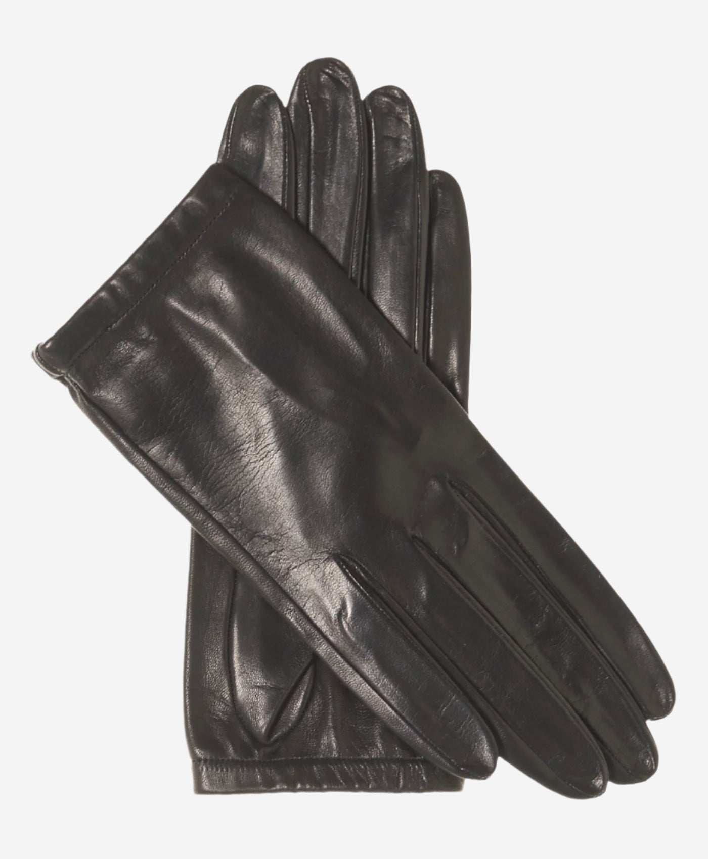 CU4601 (black) - Women's Unlined Italian Fashion Leather Gloves With Short Wrist- Leather Gloves Online - Luxury Leather Gloves - 1