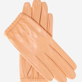 CU4601 (peach) - Women's Unlined Italian Fashion Leather Gloves With Short Wrist- Leather Gloves Online - Luxury Leather Gloves - 1
