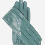 CU4601 (sage) - Women's Unlined Italian Fashion Leather Gloves With Short Wrist- Leather Gloves Online - Luxury Leather Gloves - 1
