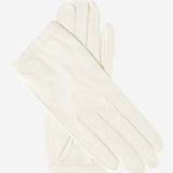 CU4601 (white) - Women's Unlined Italian Fashion Leather Gloves With Short Wrist- Leather Gloves Online - Luxury Leather Gloves - 1
