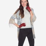 CU4601 (xb) - Women's Unlined Italian Fashion Leather Gloves With Short Wrist- Leather Gloves Online - Luxury Leather Gloves - 3