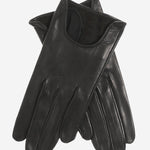 CU4629 (black) - Women's Unlined Italian Fashion Leather Gloves With Short Wrist- Leather Gloves Online - Luxury Leather Gloves - 1