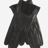 CU4629 (black) - Women's Unlined Italian Fashion Leather Gloves With Short Wrist- Leather Gloves Online - Luxury Leather Gloves - 1
