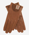 CU4629 (camel) - Women's Unlined Italian Fashion Leather Gloves With Short Wrist- Leather Gloves Online - Luxury Leather Gloves - 1