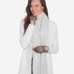 CU4629 (taupe) - Women's Unlined Italian Fashion Leather Gloves With Short Wrist- Leather Gloves Online - Luxury Leather Gloves - 2