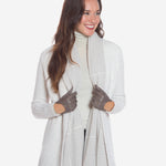 CU4629 (taupe) - Women's Unlined Italian Fashion Leather Gloves With Short Wrist- Leather Gloves Online - Luxury Leather Gloves - 3