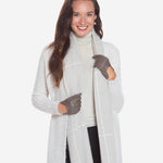 CU4629 (taupe) - Women's Unlined Italian Fashion Leather Gloves With Short Wrist- Leather Gloves Online - Luxury Leather Gloves - 5