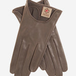 CU4629 (taupe) - Women's Unlined Italian Fashion Leather Gloves With Short Wrist- Leather Gloves Online - Luxury Leather Gloves - 1