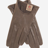 CU4629 (taupe) - Women's Unlined Italian Fashion Leather Gloves With Short Wrist- Leather Gloves Online - Luxury Leather Gloves - 1