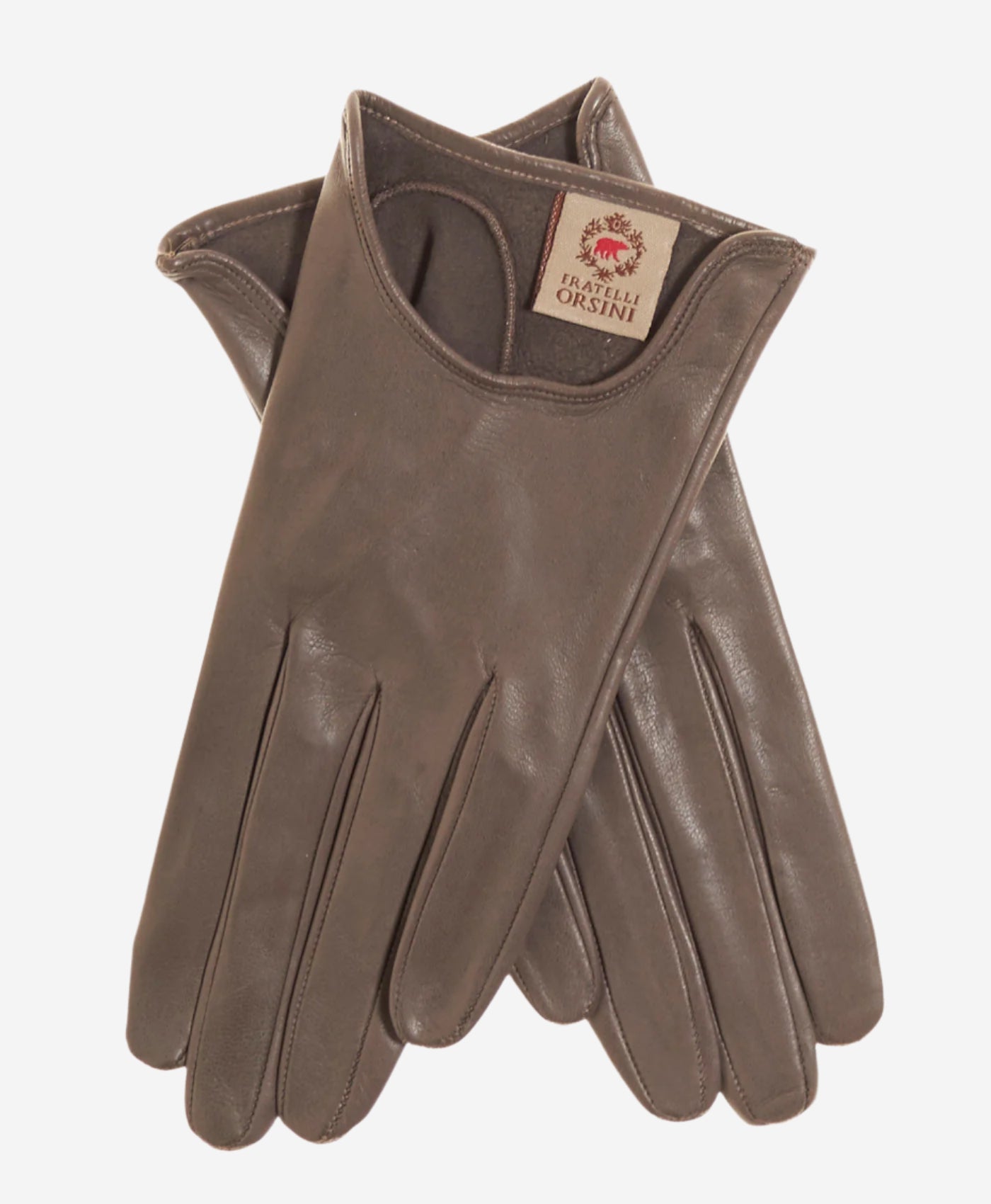 CU4629 (taupe) - Women's Unlined Italian Fashion Leather Gloves With Short Wrist- Leather Gloves Online - Luxury Leather Gloves - 1