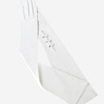 Angelina (ivory) - Italian silk lined 12-button length leather bridal / opera gloves - Leather Gloves Online - Luxury Leather Gloves - 2