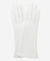 CW01W4 (white) - Italian Silk Lined 4-Button Length White Leather Bridal Gloves- Leather Gloves Online - Luxury Leather Gloves - 2