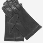 CX3301 (black) - Men's Cadet Size Italian Unlined Leather Gloves- Leather Gloves Online - Luxury Leather Gloves - 1