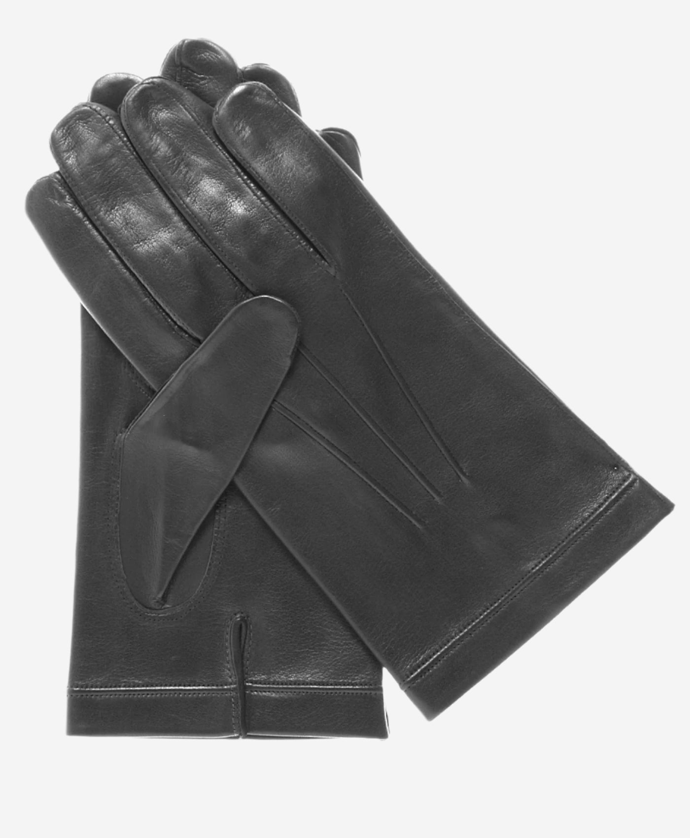 CX3301 (black) - Men's Cadet Size Italian Unlined Leather Gloves- Leather Gloves Online - Luxury Leather Gloves - 1