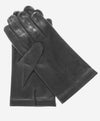 CX3301 (black) - Men's Cadet Size Italian Unlined Leather Gloves- Leather Gloves Online - Luxury Leather Gloves - 1