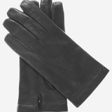 CX3350 (black) - Men's Cadet Size Wool Lined Leather Gloves- Leather Gloves Online - Luxury Leather Gloves - 1