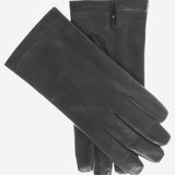 CX3360 (black) - Men's Cadet Size Bemberg Lined Gloves- Leather Gloves Online - Luxury Leather Gloves - 1