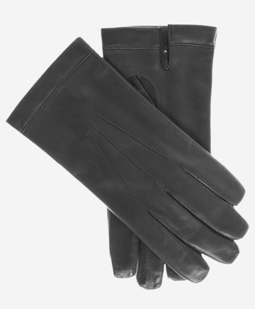 CX3360 (black) - Men's Cadet Size Bemberg Lined Gloves- Leather Gloves Online - Luxury Leather Gloves - 1