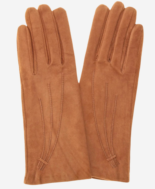 EC4520 (cinnamon) - Women's Italian Cashmere Lined Suede Gloves