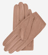 Alessa (beige) - Classic Italian lambskin leather driving gloves