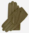 Alessa (olive) - classic Italian lambskin leather driving gloves- Leather Gloves Online - Luxury Leather Gloves - 1