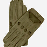 Alessa (olive) - classic Italian lambskin leather driving gloves- Leather Gloves Online - Luxury Leather Gloves - 2