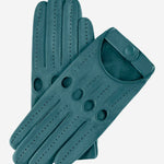 Alessa (sage) - classic Italian lambskin leather driving gloves - Leather Gloves Online - Luxury Leather Gloves - 1