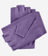 Rossana (lilac) - Italian fingerless lambskin leather driving gloves - Leather Gloves Online - Luxury Leather Gloves - 2