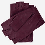Rossana (xb) - Italian fingerless lambskin leather driving gloves - Leather Gloves Online - Luxury Leather Gloves - 2