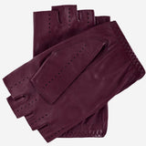 Rossana (xb) - Italian fingerless lambskin leather driving gloves - Leather Gloves Online - Luxury Leather Gloves - 2