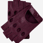Rossana (xb) - Italian fingerless lambskin leather driving gloves - Leather Gloves Online - Luxury Leather Gloves - 1