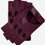 Rossana (xb) - Italian fingerless lambskin leather driving gloves - Leather Gloves Online - Luxury Leather Gloves - 1