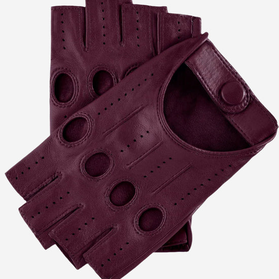 Rossana (xb) - Italian fingerless lambskin leather driving gloves - Leather Gloves Online - Luxury Leather Gloves - 1