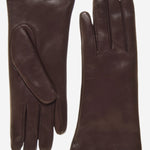 ER4003 (brown) - Women's Italian Rabbit Fur Gloves  - Leather Gloves Online - Luxury Leather Gloves - 1