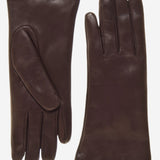 ER4003 (brown) - Women's Italian Rabbit Fur Gloves  - Leather Gloves Online - Luxury Leather Gloves - 1