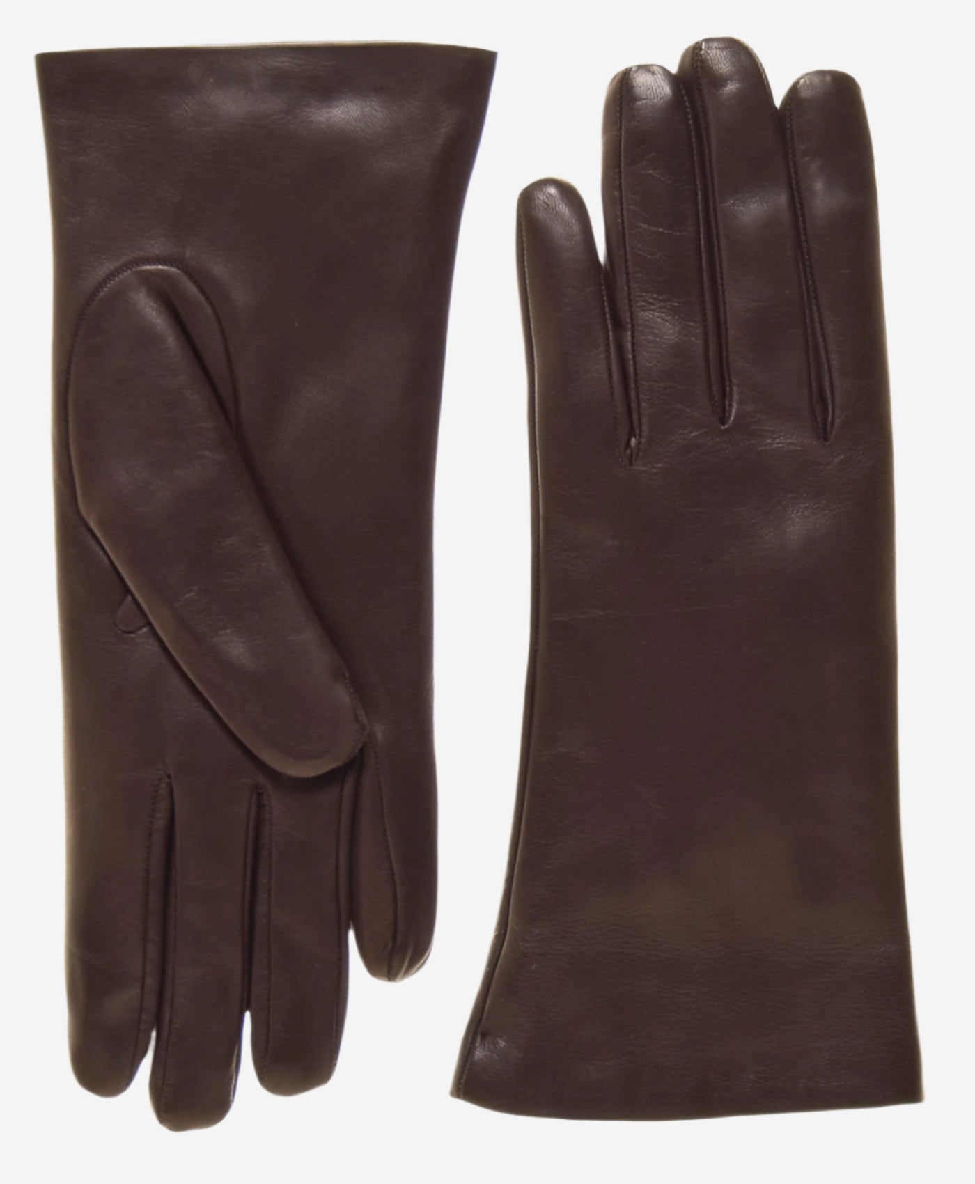 ER4003 (brown) - Women's Italian Rabbit Fur Gloves  - Leather Gloves Online - Luxury Leather Gloves - 1