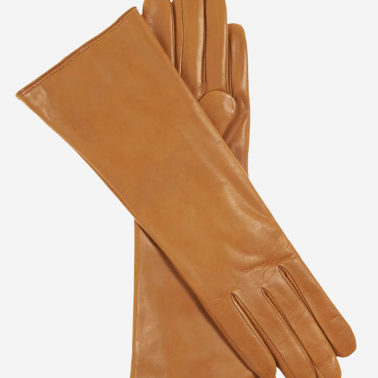 FC02W4 (calf) - Italian "4 Button Length" Cashmere Lined Leather Gloves - Leather Gloves Online - Luxury Leather Gloves - 1