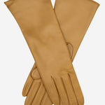 FC02W4 (camel) - Italian "4 Button Length" Cashmere Lined Leather Gloves - Leather Gloves Online - Luxury Leather Gloves - 1