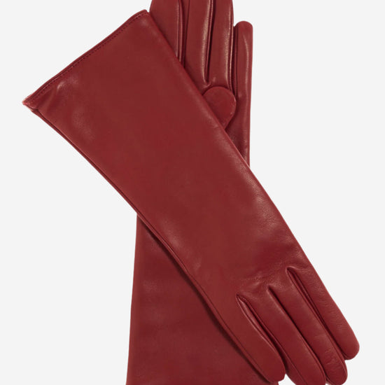 FC02W4 (claret) - Italian "4 Button Length" Cashmere Lined Leather Gloves - Leather Gloves Online - Luxury Leather Gloves - 1
