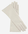 FC02W4 (ivory) - Italian "4 Button Length" Cashmere Lined Leather Gloves  - Leather Gloves Online - Luxury Leather Gloves - 1