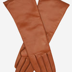 FC02W4 (medium brown) - Italian "4 Button Length" Cashmere Lined Leather Gloves  - Leather Gloves Online - Luxury Leather Gloves - 1