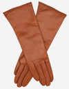 FC02W4 (medium brown) - Italian "4 Button Length" Cashmere Lined Leather Gloves  - Leather Gloves Online - Luxury Leather Gloves - 1