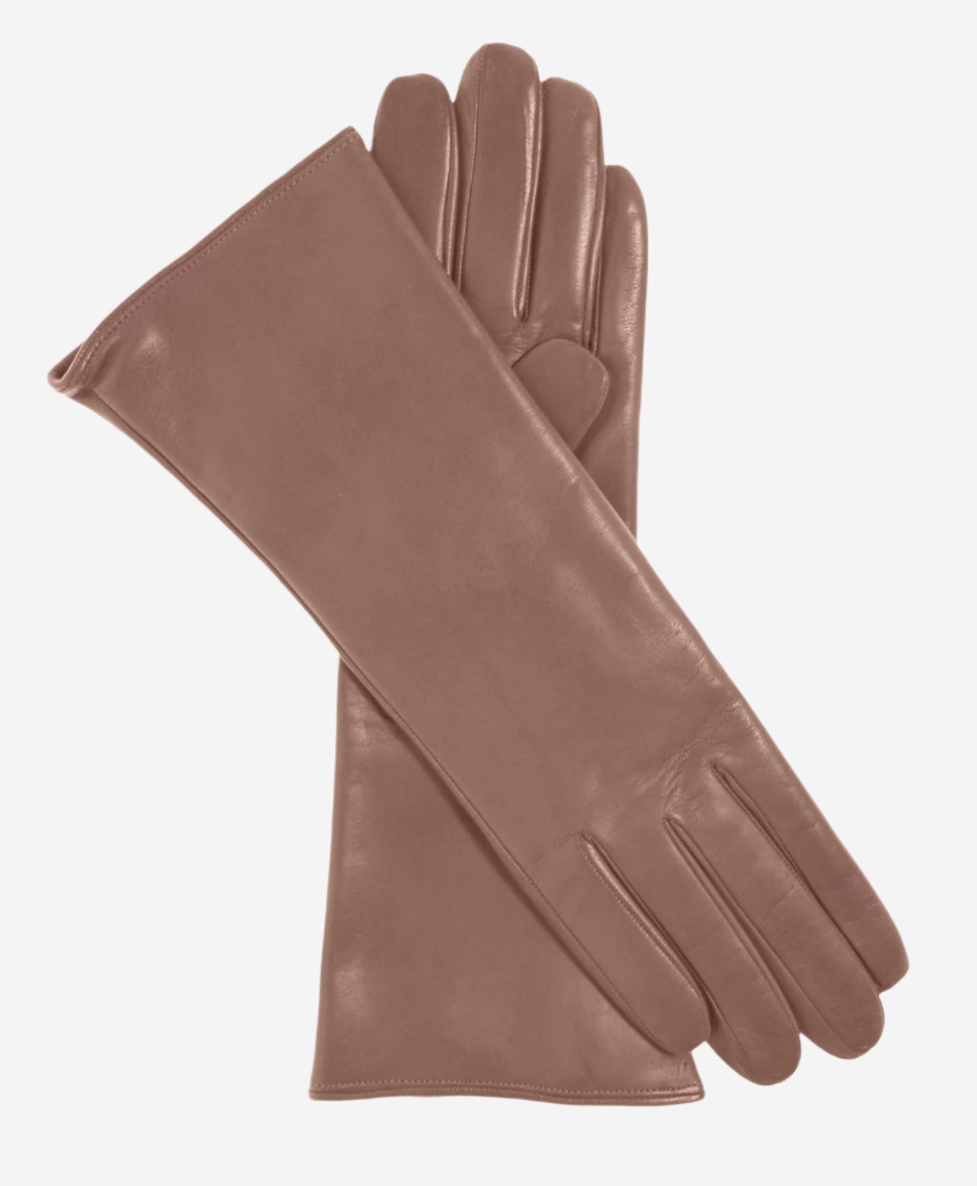 FC02W4 (mocha) - Italian "4 Button Length" Cashmere Lined Leather Gloves - Leather Gloves Online - Luxury Leather Gloves - 1
