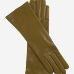 FC02W4 (moss) - Italian "4 Button Length" Cashmere Lined Leather Gloves - Leather Gloves Online - Luxury Leather Gloves - 1
