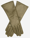 FC02W4 (olive) - Italian "4 Button Length" Cashmere Lined Leather Gloves - Leather Gloves Online - Luxury Leather Gloves - 1