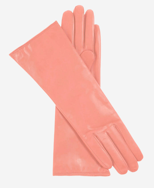 FC02W4 (pink) - Italian "4 Button Length" Cashmere Lined Leather Gloves