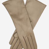 FC02W4 (taupe) - Italian "4 Button Length" Cashmere Lined Leather Gloves - Leather Gloves Online - Luxury Leather Gloves - 1