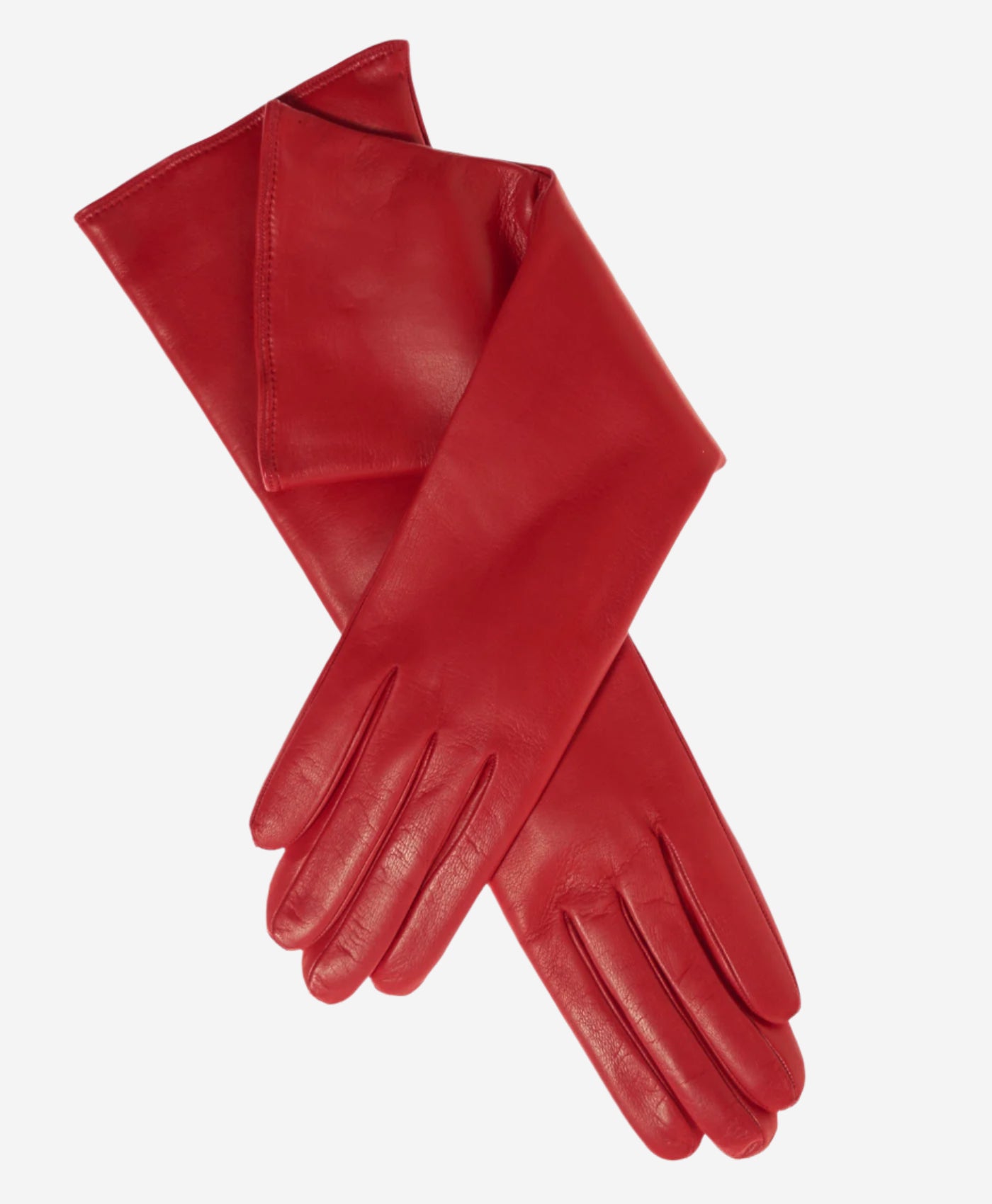 Leonora (red) - Italian cashmere lined 6-button length leather gloves - Leather Gloves Online - Luxury Leather Gloves - 2