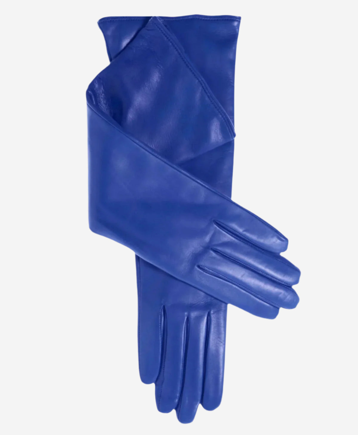 FC02W8 (blue) - Italian "8 Button Length" Cashmere Lined Leather Gloves - Leather Gloves Online - Luxury Leather Gloves - 1